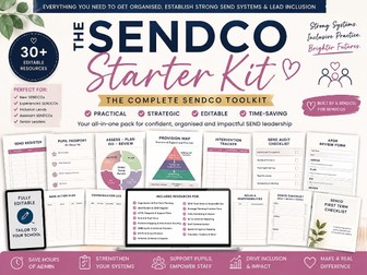 SENDCO Starter Kit | Complete SENCO Toolkit, Templates, Trackers, Audits & Strategic Planning Pack