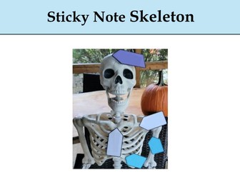 Skeleton Sticky Note Activity