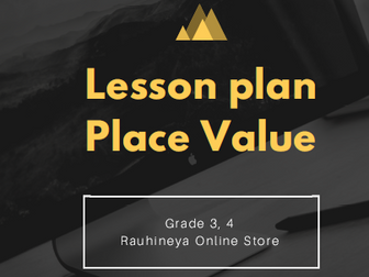 Lesson plan place value grade 3
