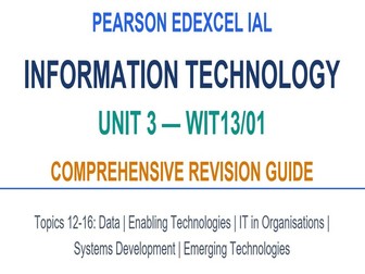 Pearson Edexcel IAL IT Unit 3: Master Exam Guide