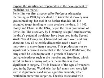 GCSE AQA History Exam Question Answers