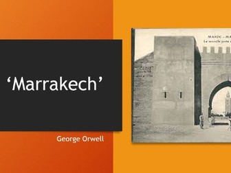 Marrakech by George Orwell - Higher English