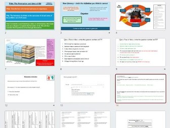 The Formation of Oil