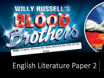 AQA GCSE English Blood Brothers FULL SOW
