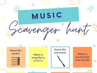 Music Scavenger hunts