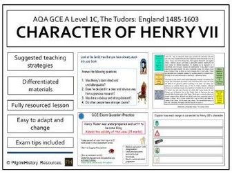 Henry VII's personality and character | AQA A Level History