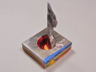 Cut-out 3D model of Eyjafjallajökull volcano
