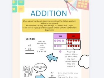 Column Addition with Regrouping