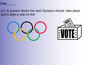 Where should the next Olympics be?