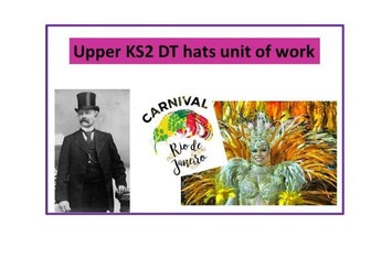 Upper KS2 hats DT project