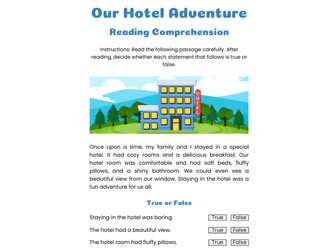 Reading Comprehension Worksheet – Types of Houses