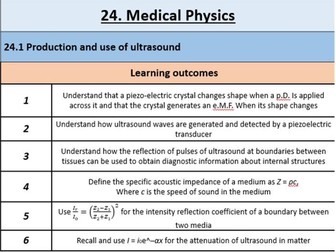 Medical Physics: Cambridge International A Level Physics - Topic 13