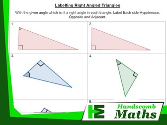 Labelling Right Angled Triangles