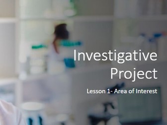 Unit 6 Investigative Project in Applied Science