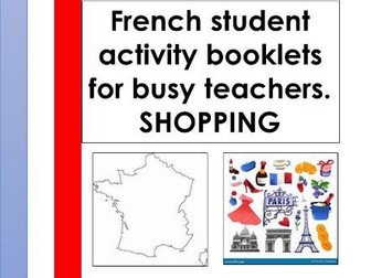 FRENCH SHOPPING PUPIL ACTIVITY BOOKLET