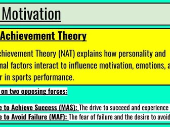 NEW SPECIFICATION IB SEHS - The whole of Unit C- Sports psychology and motor learning
