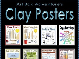 Ceramics Posters - Set of 12 Clay Posters - Handouts