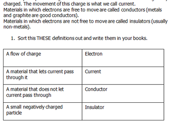Introduction to Electricity - Conductors and Insulators