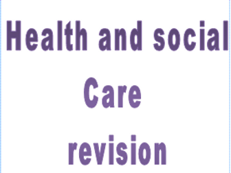 OCR Nationals Health and Social Care RO21 Values Revision cards