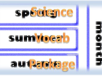 Whole school Science vocabulary display for KS1 or KS2