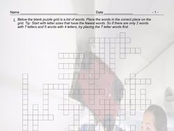 Airports and Hotels Framework Crossword Puzzle