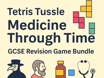 GCSE History Revision Game Bundle: Tetris Tussle – Medicine Through Time (AQA/Edexcel)