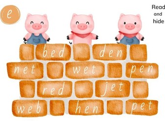 Read & Cover CVC Words – Phonics Activity