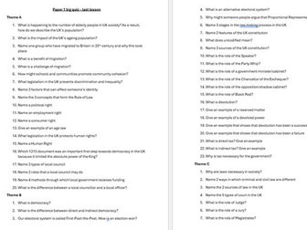 GCSE Citizenship - Paper 1 BIG revision quiz
