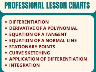 Math charts (formulae and concepts reference charts)
