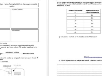 AS/A Level Biology Core Practical Booklet