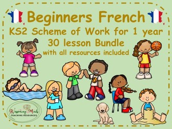 Beginners French Scheme of Work for 1 year