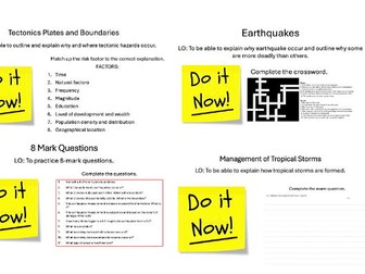 iGCSE Edexcel Geography - Hazards
