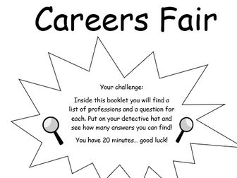 School careers fair booklet