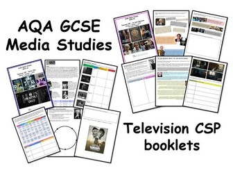 AQA GCSE Media Studies Television CSP booklets (His Dark Materials/Doctor Who) bundle