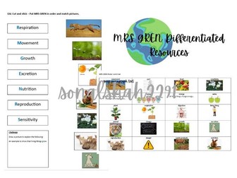 Science MRS GREN Differentiated Resources Year 4