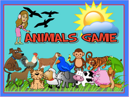 animals powerpoint game with real animal sounds 15 slides fully