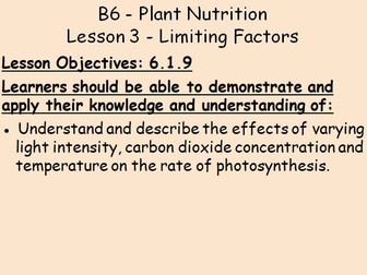 B6 Plant Nutrition IGCSE Biology L3