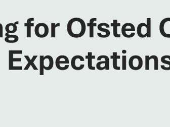 SEND preparing for Ofsted Update 25