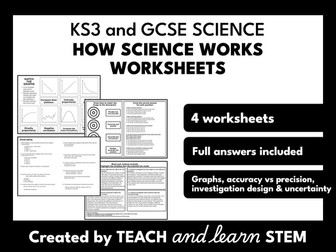 How Science Works Worksheets | Scientific Methodology | Cover Work Activity