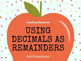 Decimals as Remainders Presentation 1