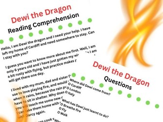 Dewi the Dragon Reading Comprehension