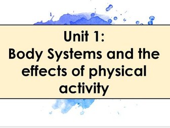 OCR Cambridge Tech Level 3 Certificate in Sport and Physical Activity - Unit 1: Body Systems