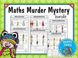 6 Maths Murder Mystery Bundle (KS2 Revision, SATs)