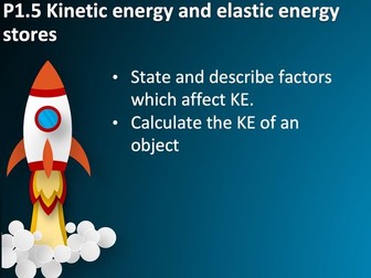 P1.5 Kinetic energy and elastic energy stores