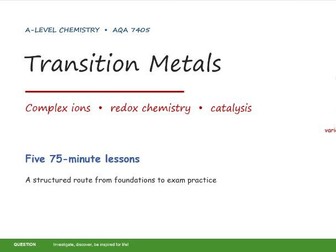 AQA- A'LEVEL TRANSITION METALS