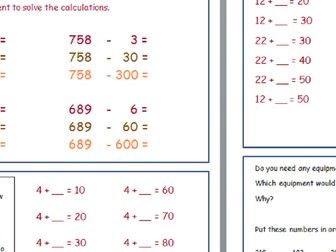 Exploring the use of mathematical manipulatives - Numicon and Base 10 (Dienes)