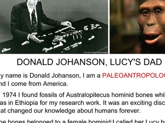 Lucy and her "Dad" Donald Johanson