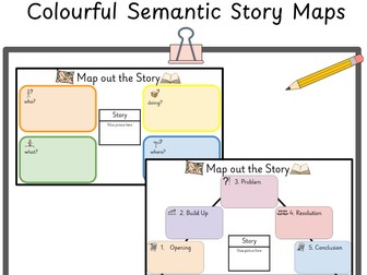 Story Map Colourful Semantics Worksheet