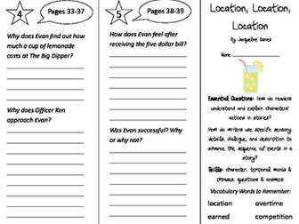 Location, Location, Location Trifold - ReadyGen 3rd Grade Unit 1 Module A