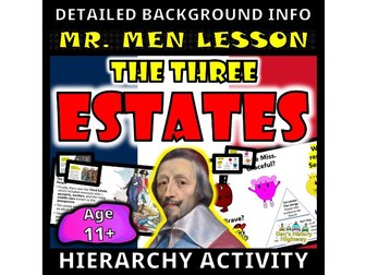 What were the Three Estates of pre-revolutionary France? Mr. Men Lesson